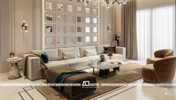 Phòng Khách Tân Cổ Điển Hiện Đại | Nâng Tầm Đẳng Cấp Sống 2025